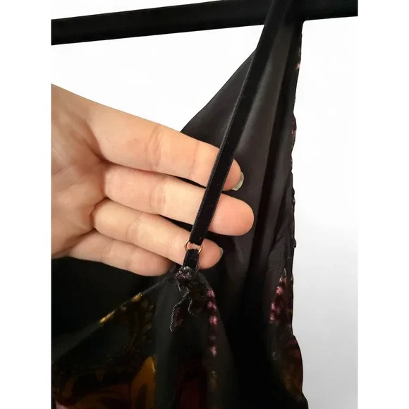 Betsey Johnson NWT Velvet Floral Burnout High-Low Dress Size 14 Prom Wedding - Picture 6 of 11